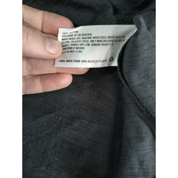 Knox Rose Shirt Women Medium Black Boho Cottagecore Short Sleeve Embroidered NWT - Picture 7 of 8